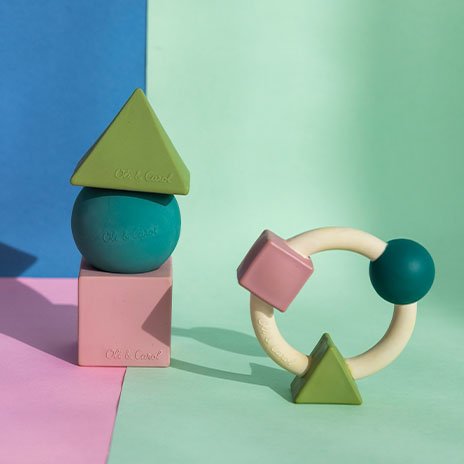 Oli & Carol Bauhaus Movement Geometric Figures - Pastel - Toby Tiger