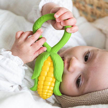 Oli & Carol Corn Rattle Toy - Toby Tiger
