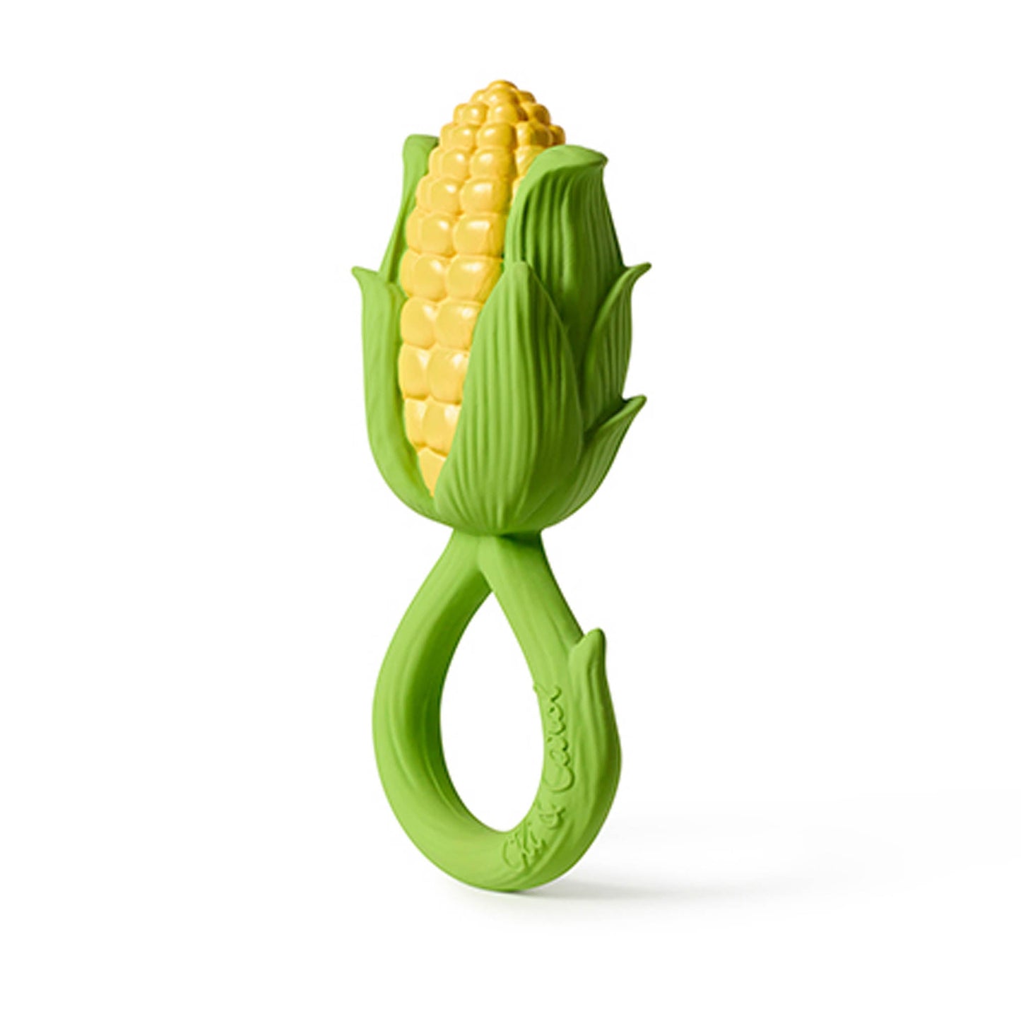 Oli & Carol Corn Rattle Toy - Toby Tiger