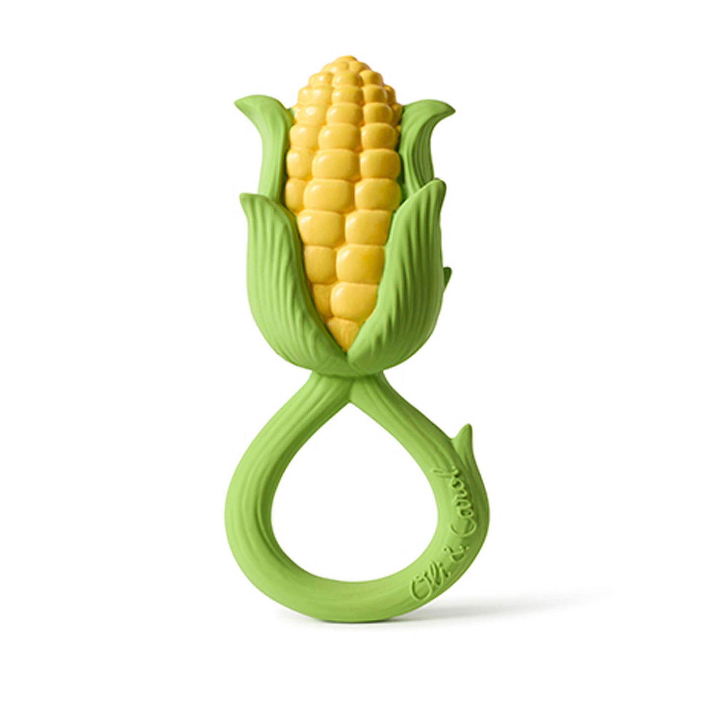 Oli & Carol Corn Rattle Toy - Toby Tiger