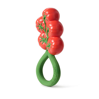 Oli & Carol Tomato Baby Rattle & Teether - Toby Tiger
