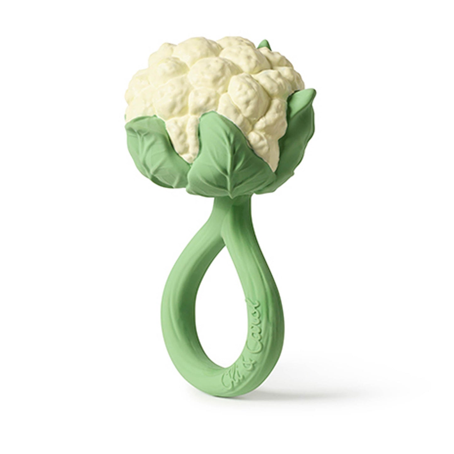 Oli & Carol Cauliflower Baby Rattle & Teether - Toby Tiger