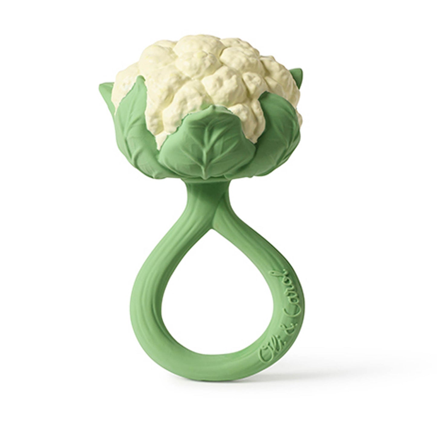 Oli & Carol Cauliflower Baby Rattle & Teether - Toby Tiger