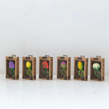 Oli & Carol Grape Baby Rattle & Teether - Toby Tiger