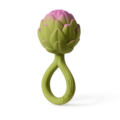 Oli & Carol Artichoke Baby Rattle & Teether - Toby Tiger