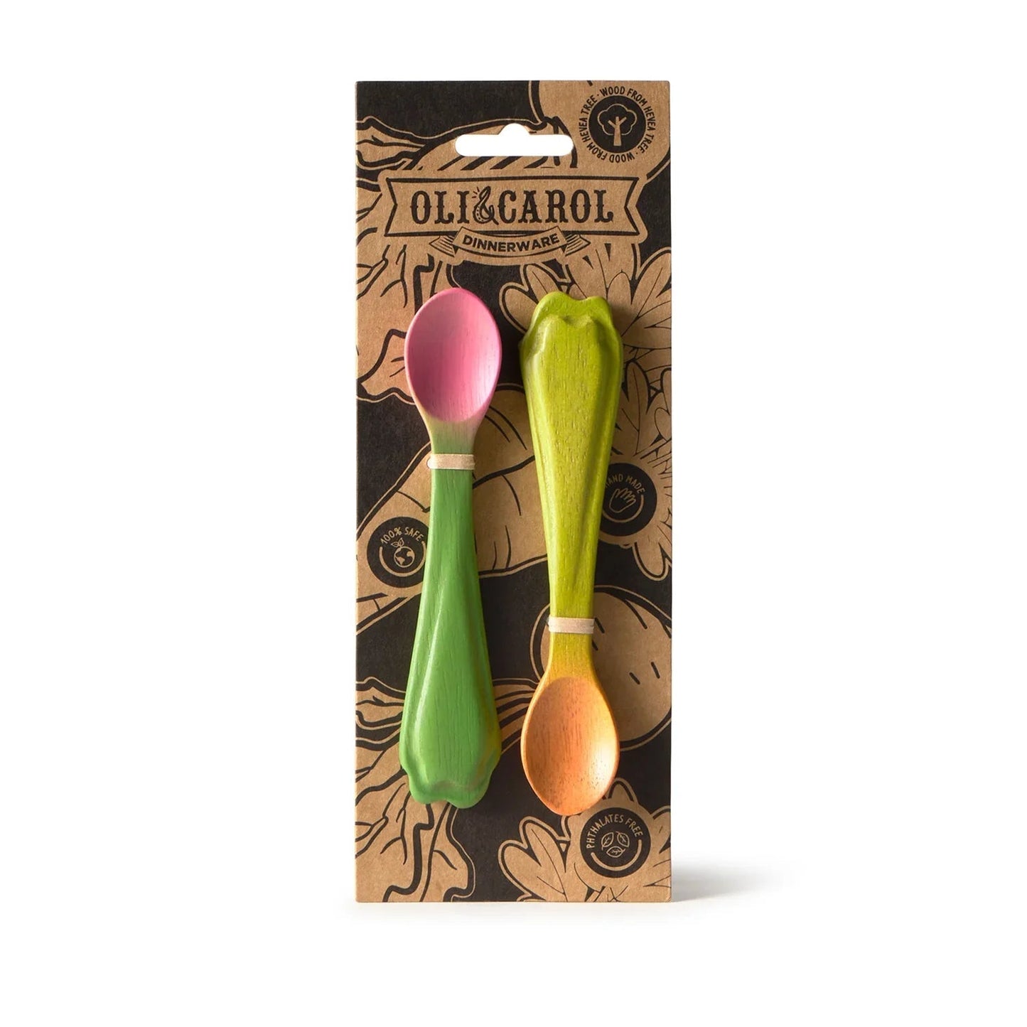 Oli&Carol Spoon Pack - Carrot and Radish - Toby Tiger
