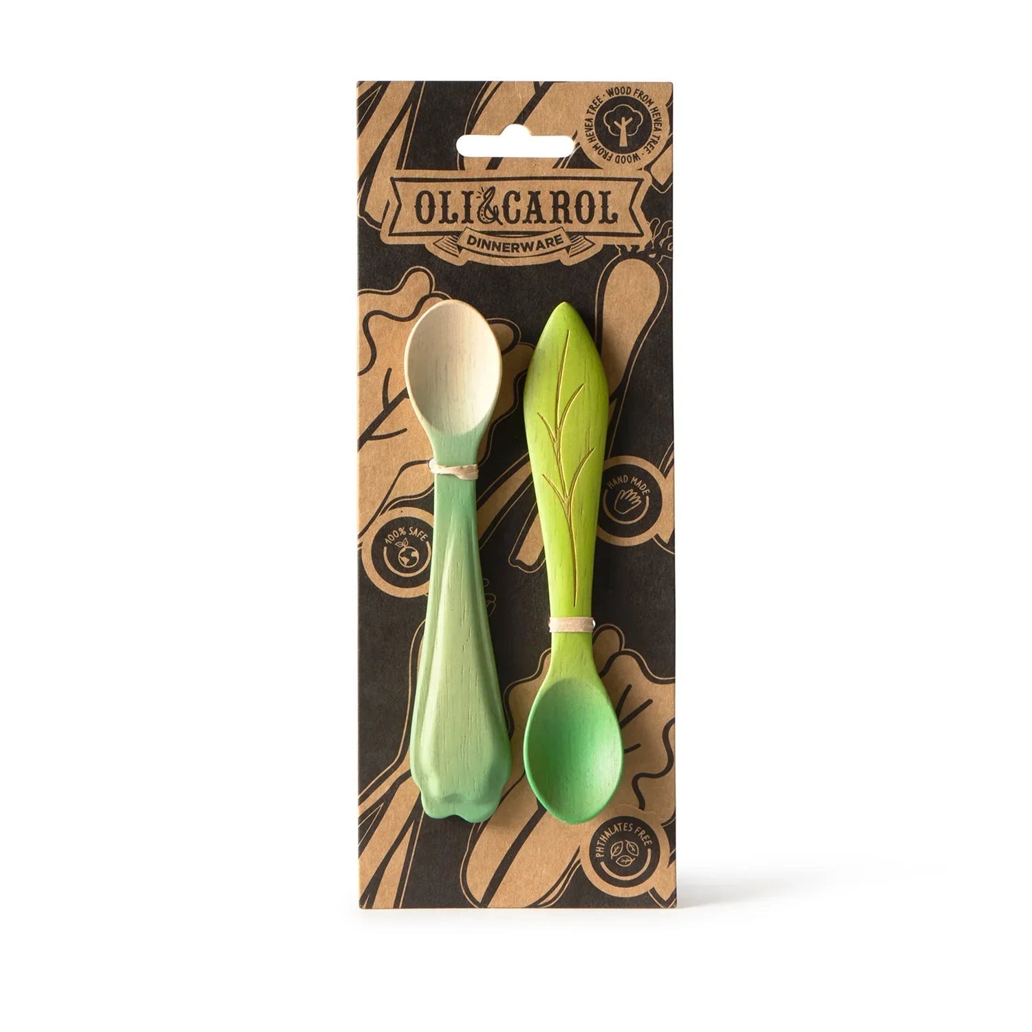 Oli&Carol Spoon Pack - Leek and Kale - Toby Tiger
