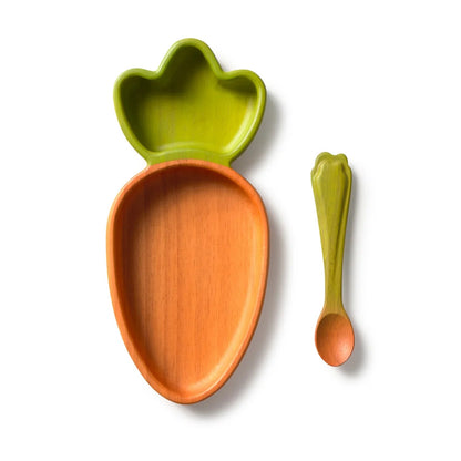 Oli&Carol Cathy the Carrot Plate and Spoon Set - Toby Tiger UK