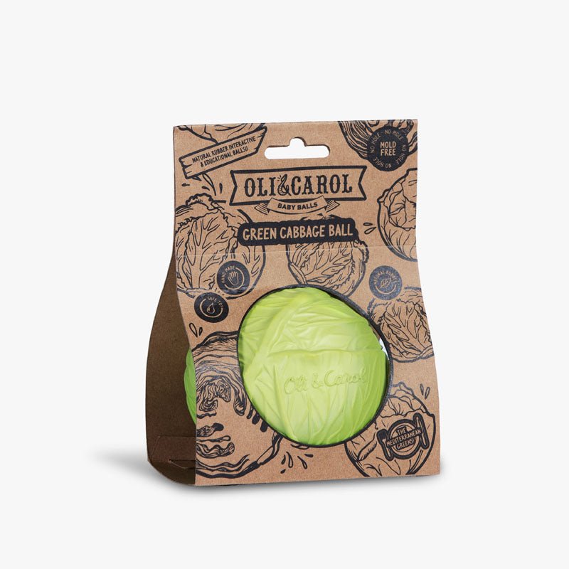 Oli & Carol Green Cabbage Baby Ball - Toby Tiger