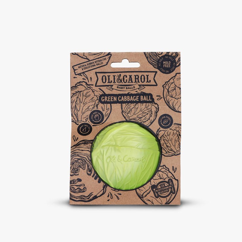 Oli & Carol Green Cabbage Baby Ball - Toby Tiger