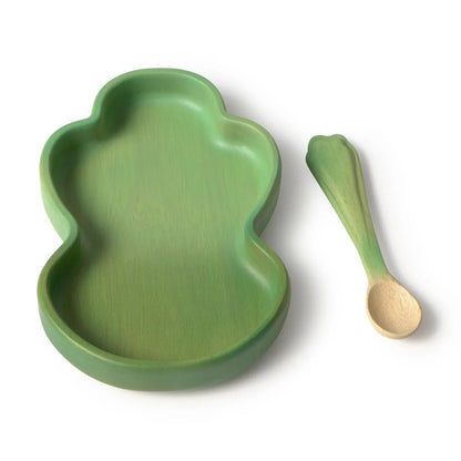 Oli&Carol Kendall the Kale Plate and Spoon Set - Toby Tiger