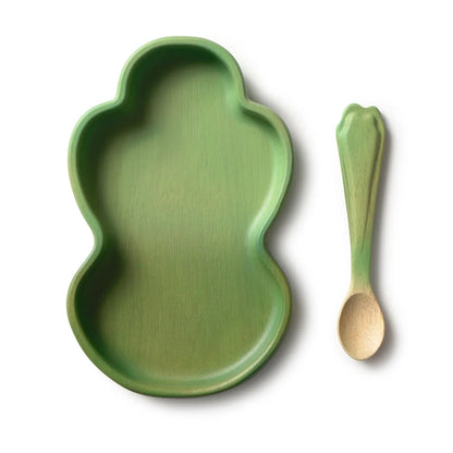 Oli&Carol Kendall the Kale Plate and Spoon Set - Toby Tiger