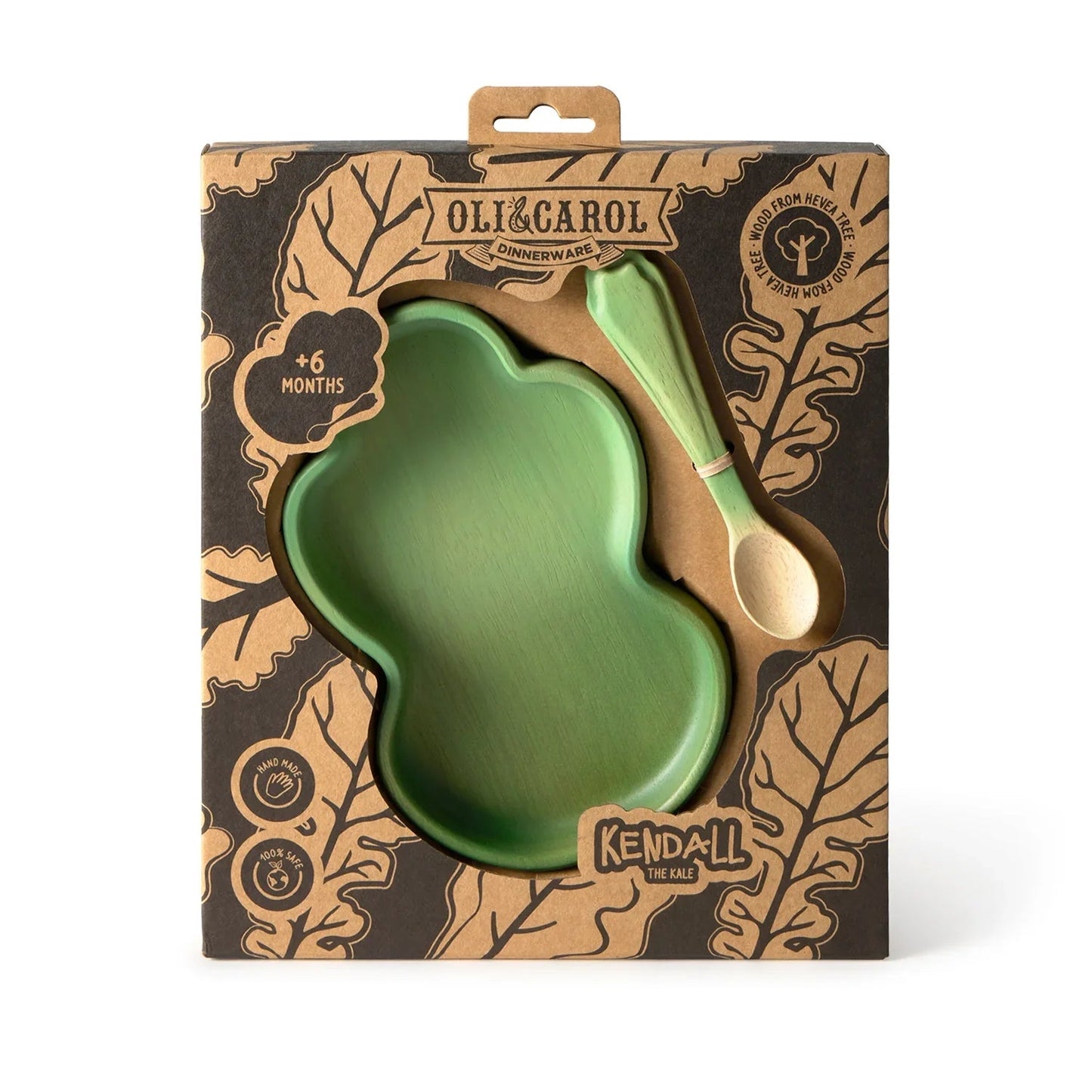 Oli&Carol Kendall the Kale Plate and Spoon Set - Toby Tiger