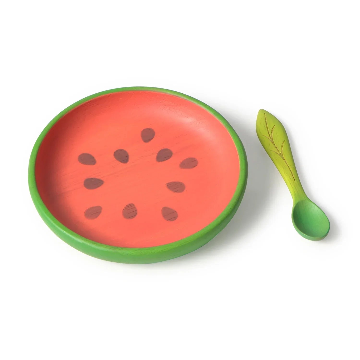 Oli&Carol Wally the Watermelon Plate and Spoon Set - Toby Tiger
