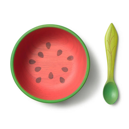Oli&Carol Wally the Watermelon Bowl and Spoon Set - Toby Tiger