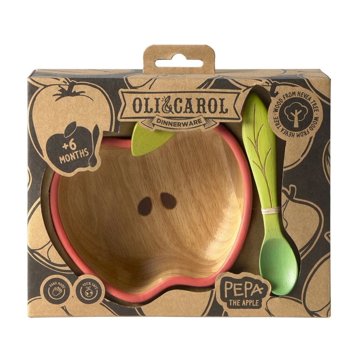 Oli&Carol Pepa the Apple Bowl and Spoon Set - Toby Tiger UK