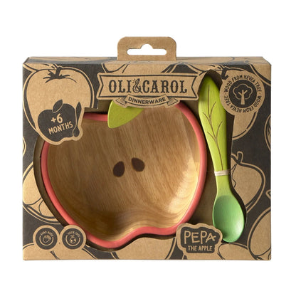 Oli&Carol Pepa the Apple Bowl and Spoon Set - Toby Tiger UK