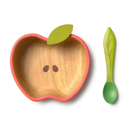 Oli&Carol Pepa the Apple Bowl and Spoon Set - Toby Tiger UK