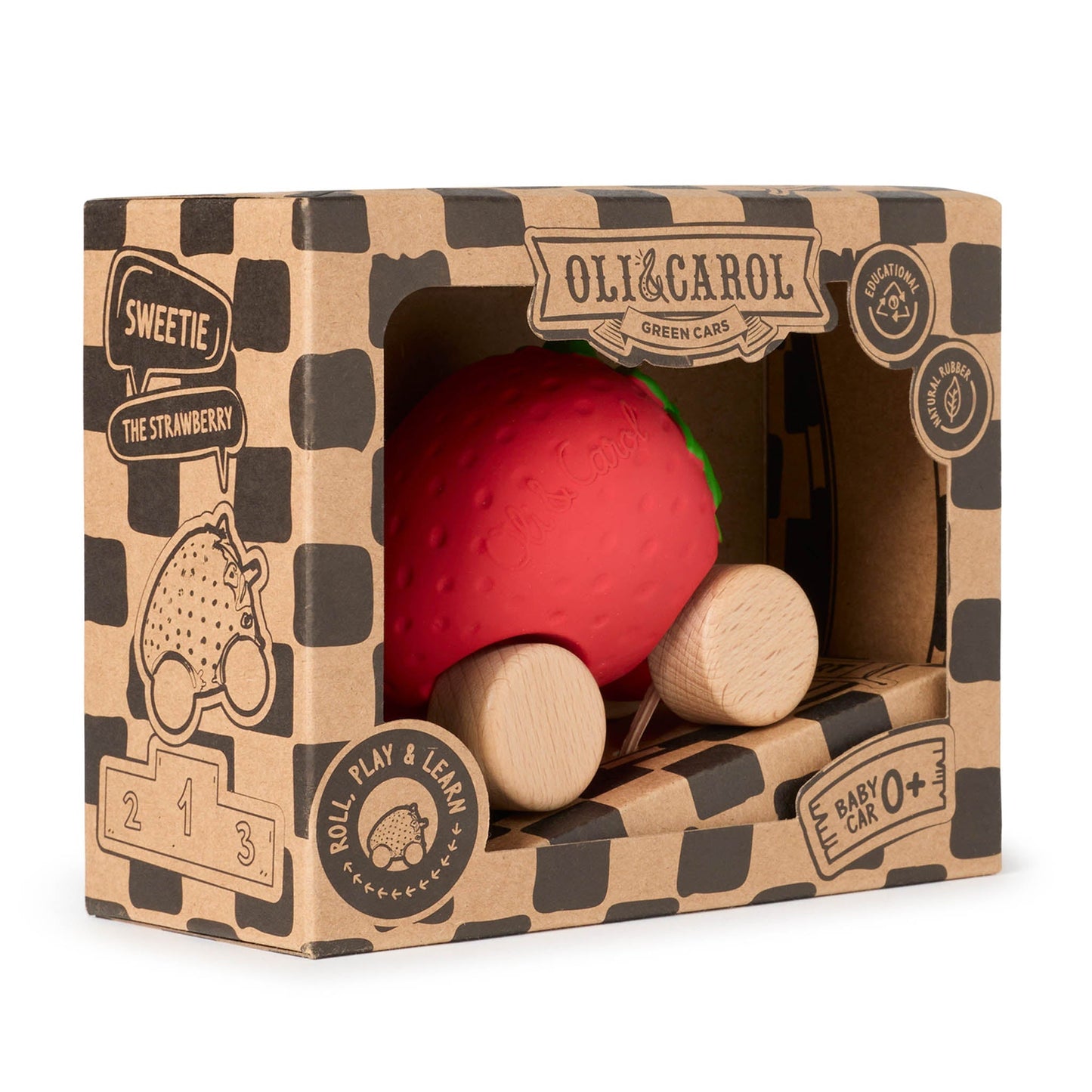 Oli & Carol Sweetie the Strawberry Car - Toby Tiger