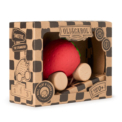 Oli & Carol Sweetie the Strawberry Car - Toby Tiger