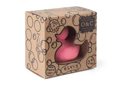 Oli & Carol Small Duck Pink Bath Toy - Toby Tiger