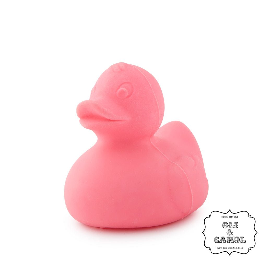 Oli & Carol Small Duck Pink Bath Toy - Toby Tiger