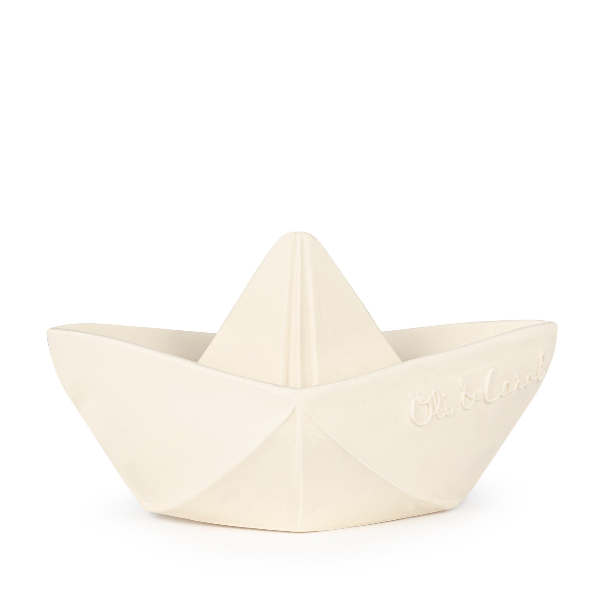Oli & Carol Origami Boat White - Toby Tiger