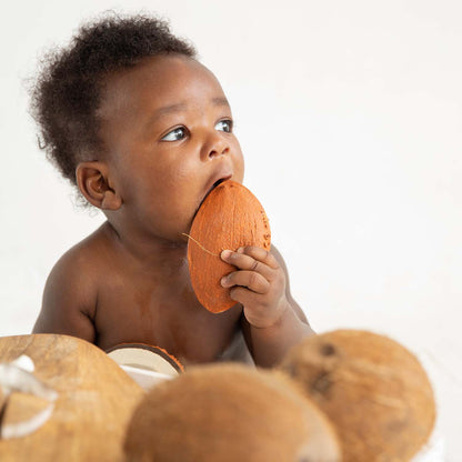 Oli & Carol Coco the Coconut Teether - Toby Tiger