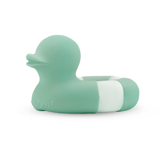 Oli & Carol Floatie Duck Mint Bath Toy - Toby Tiger