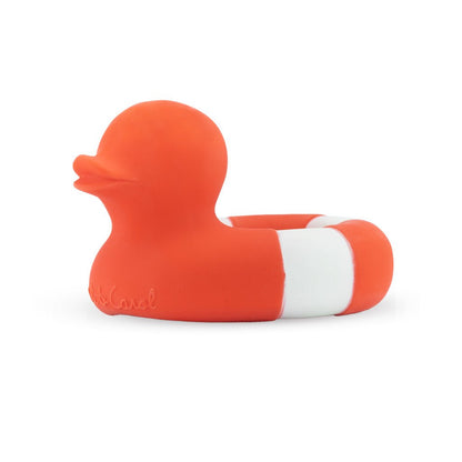 Oli & Carol Floatie Duck Red Bath Toy - Toby Tiger