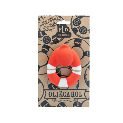 Oli & Carol Floatie Duck Red Bath Toy - Toby Tiger