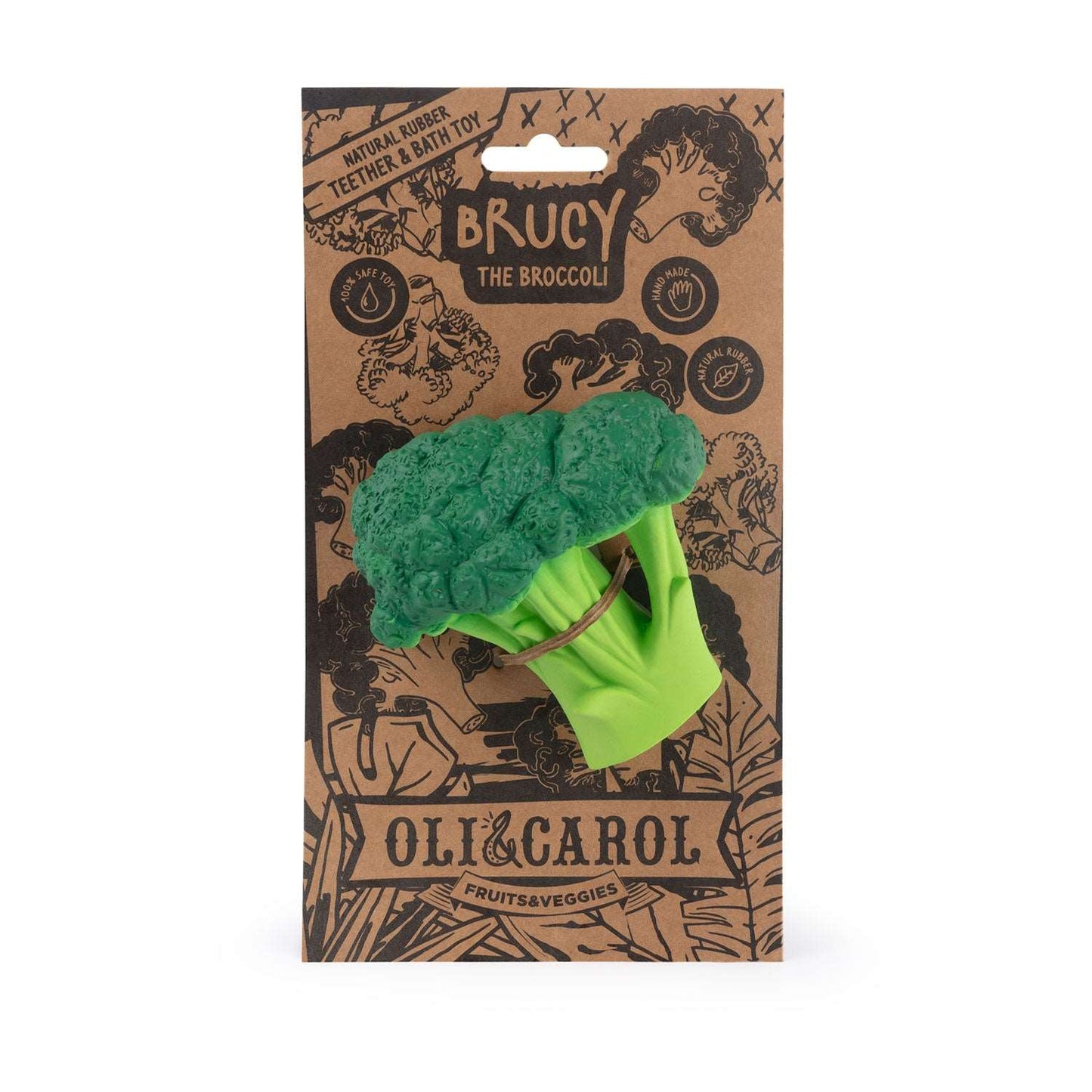 Oli & Carol Brucy the Broccoli Teether - Toby Tiger