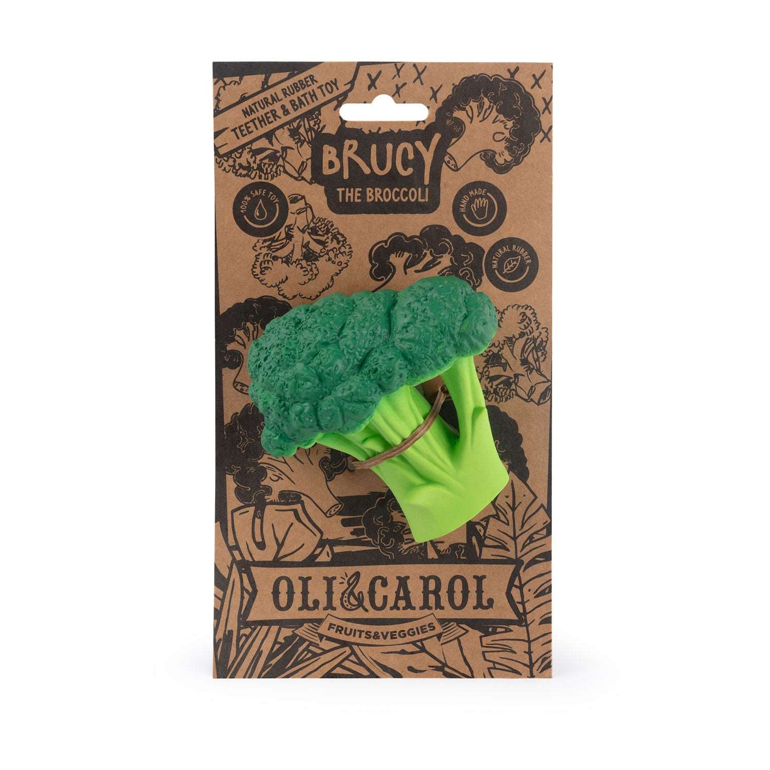 Oli & Carol Brucy the Broccoli Teether - Toby Tiger
