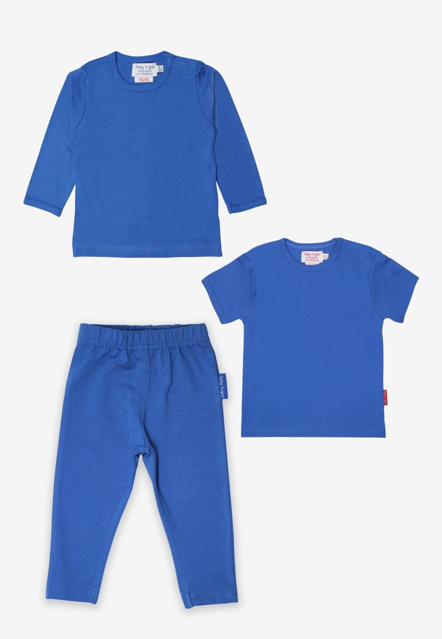 Organic Blue Basics Toddler Bundle - Toby Tiger