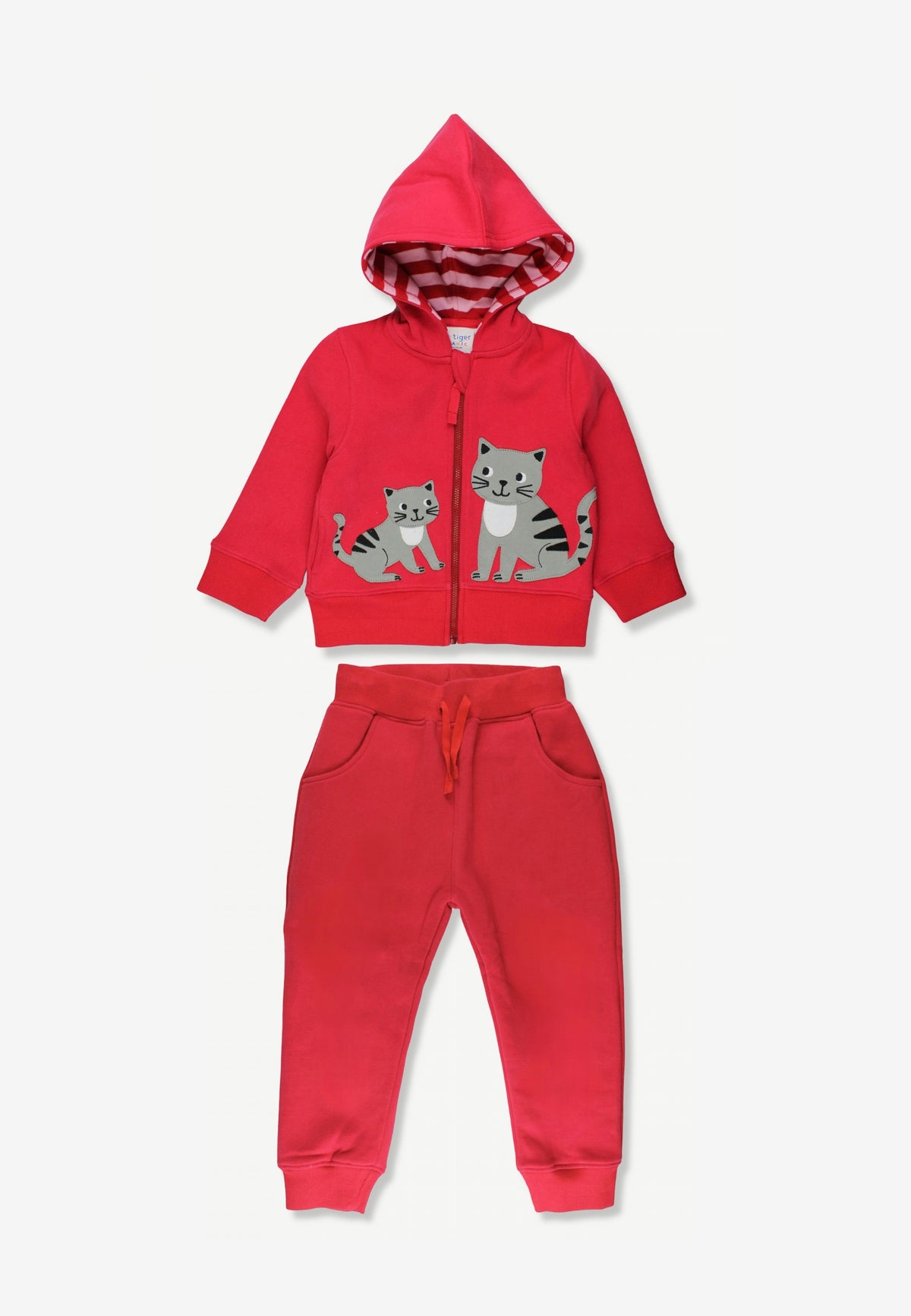 Organic Cat Applique Hoodie & Joggers Bundle