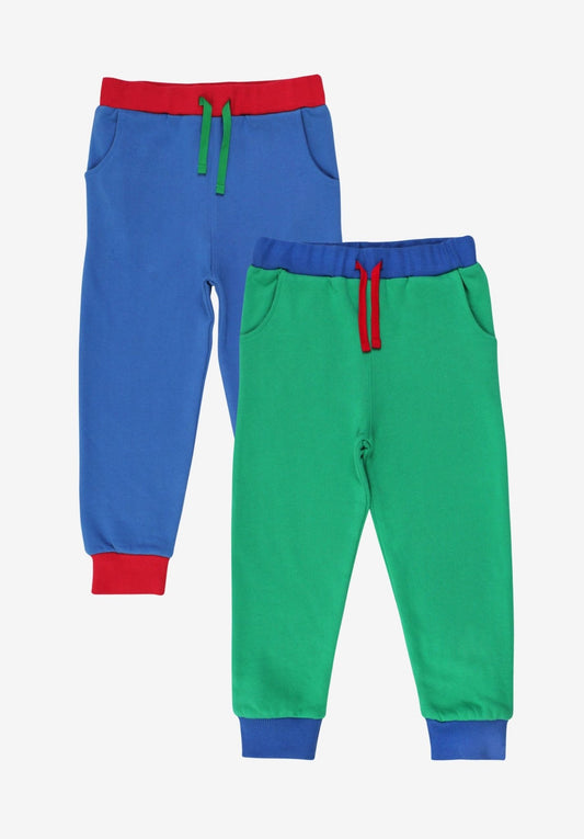 Organic Joggers Bundle - Blue & Green - Toby Tiger