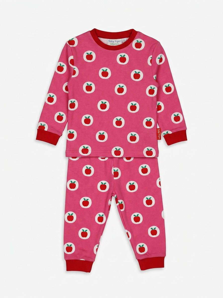 Organic Apple Print Pyjamas - Toby Tiger UK