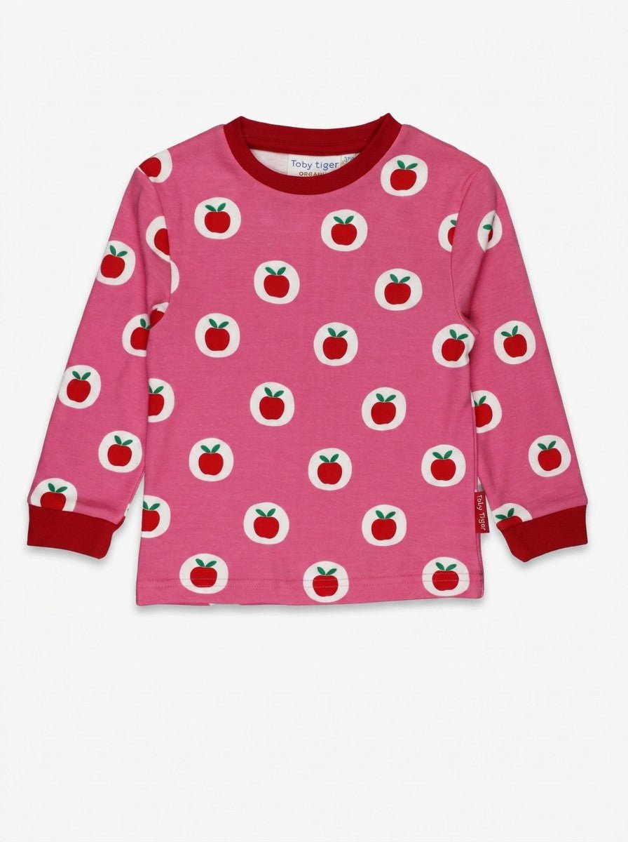 Organic Apple Print Pyjamas - Toby Tiger UK