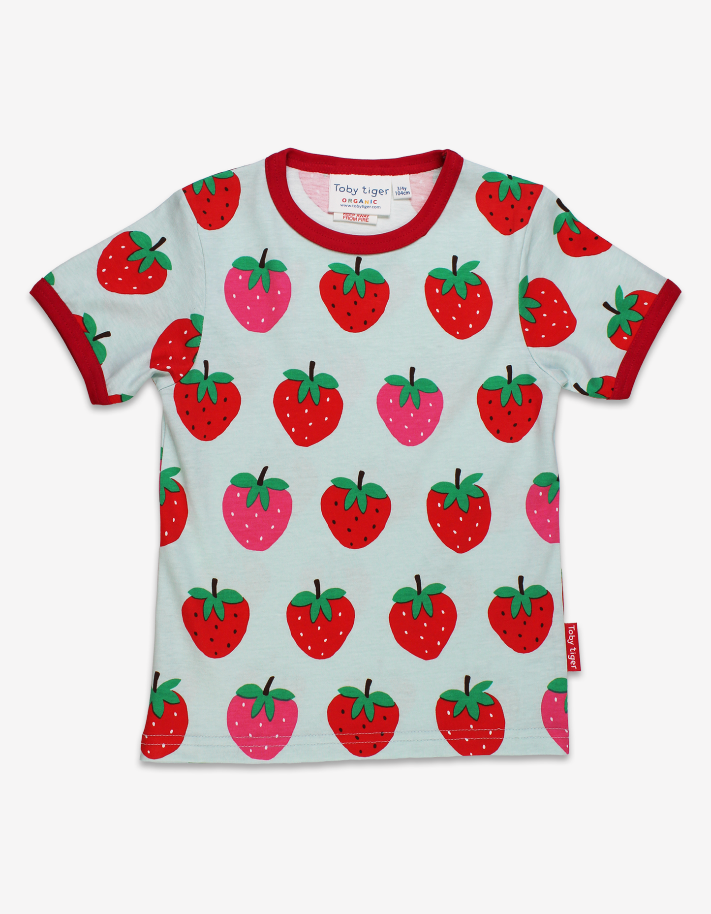 Organic Strawberry Print Short Pyjamas