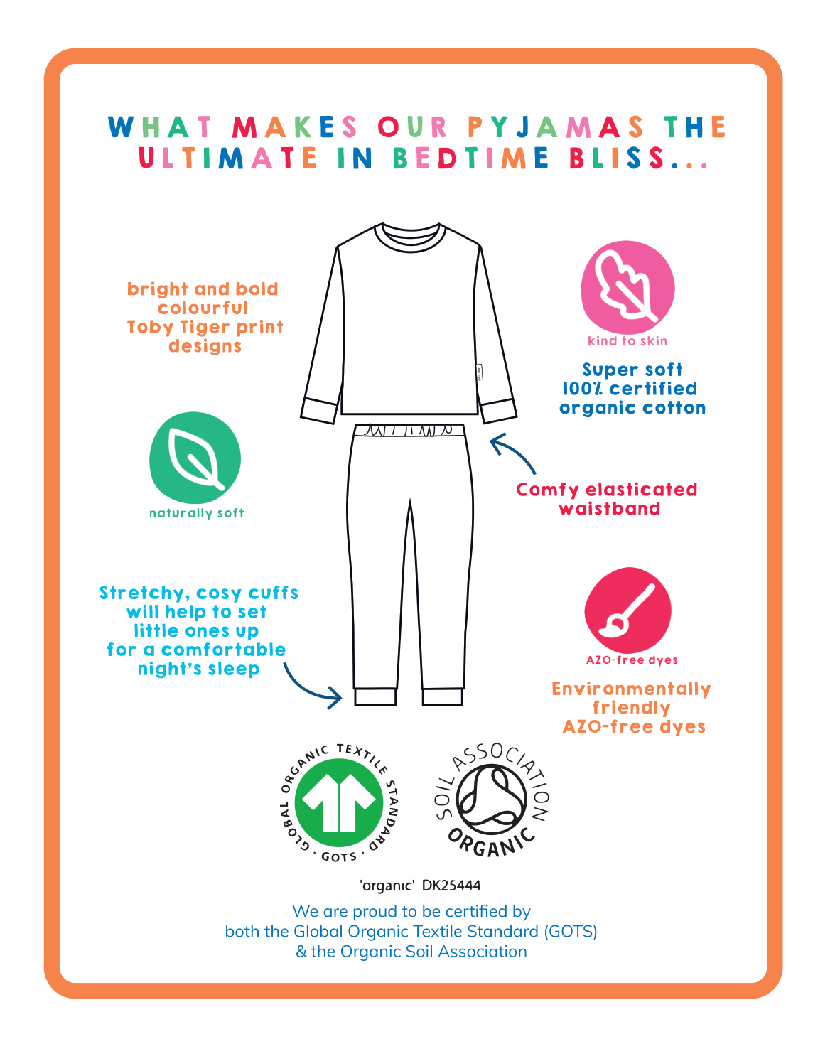 Organic Wild Cats Print Pyjamas