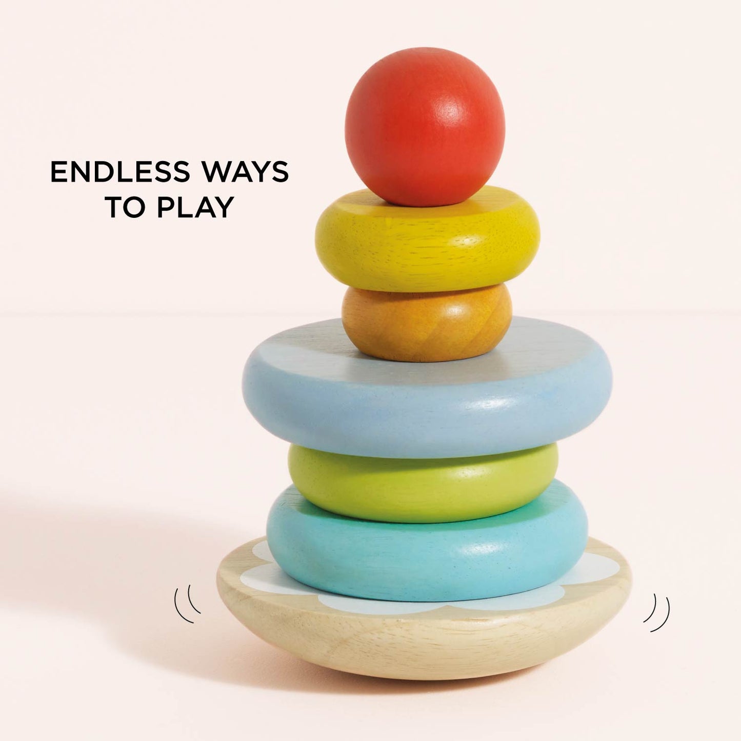 Rainbow Stacking Tower - Toby Tiger UK