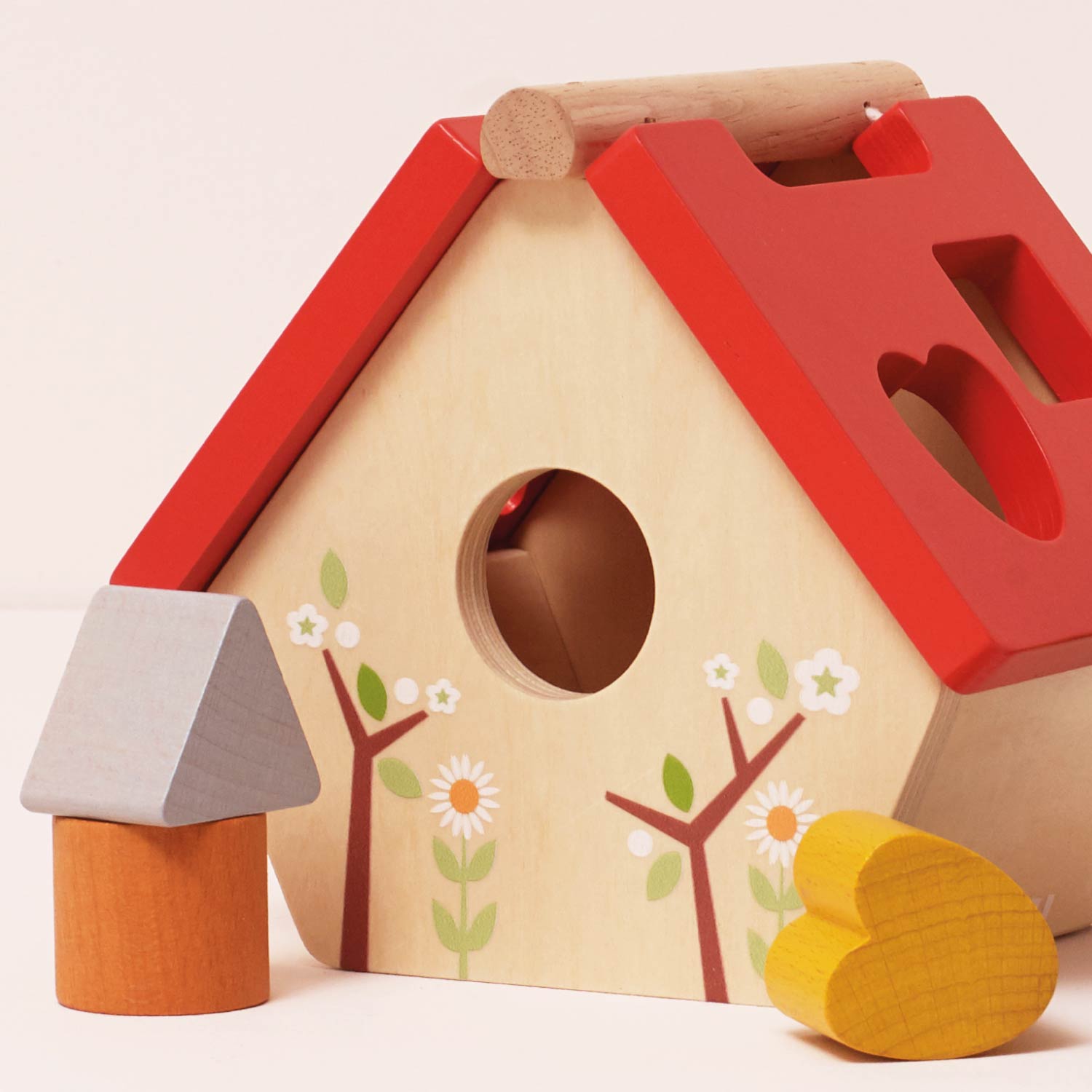 Wooden Bird House Shape Sorter - Toby Tiger UK