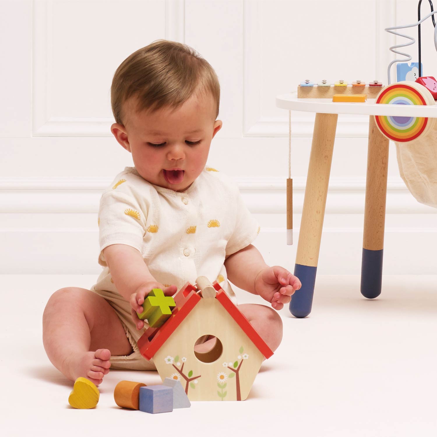 Wooden Bird House Shape Sorter - Toby Tiger UK