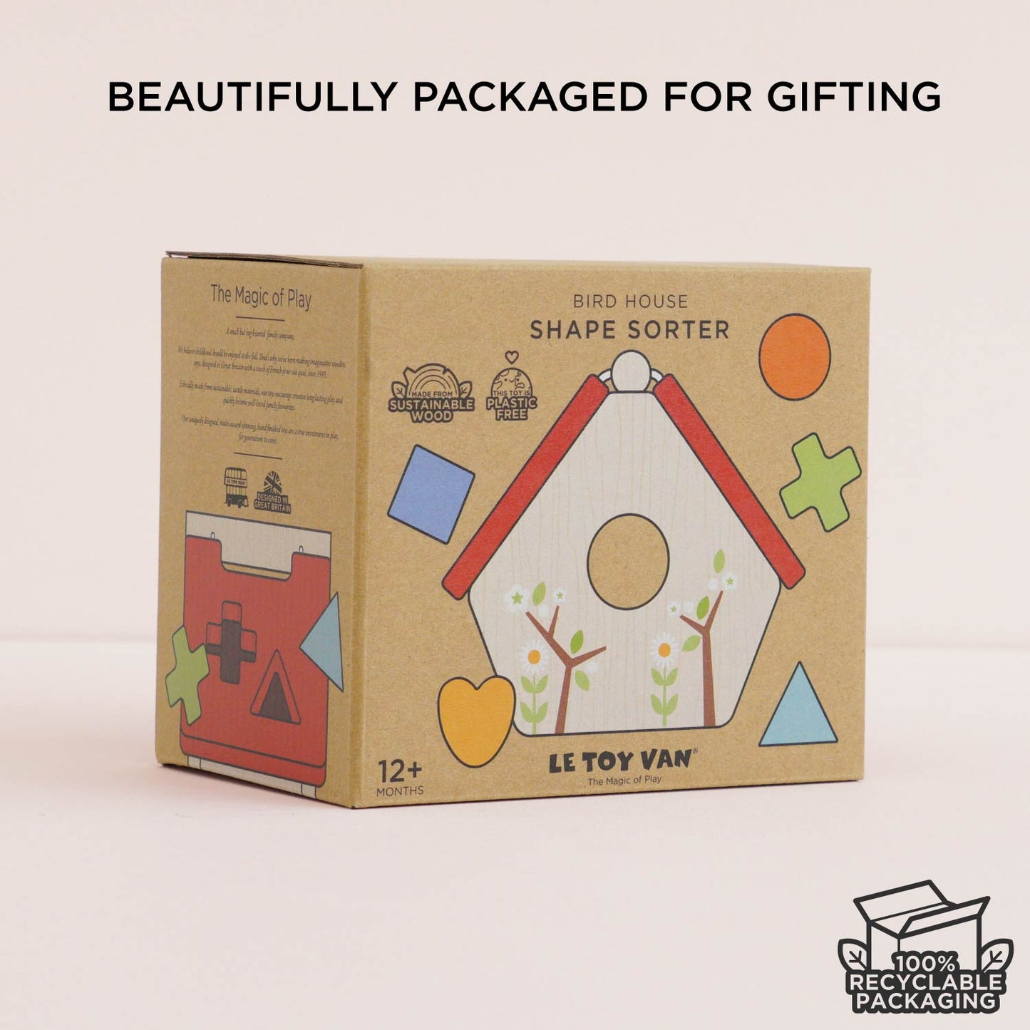 Wooden Bird House Shape Sorter - Toby Tiger UK