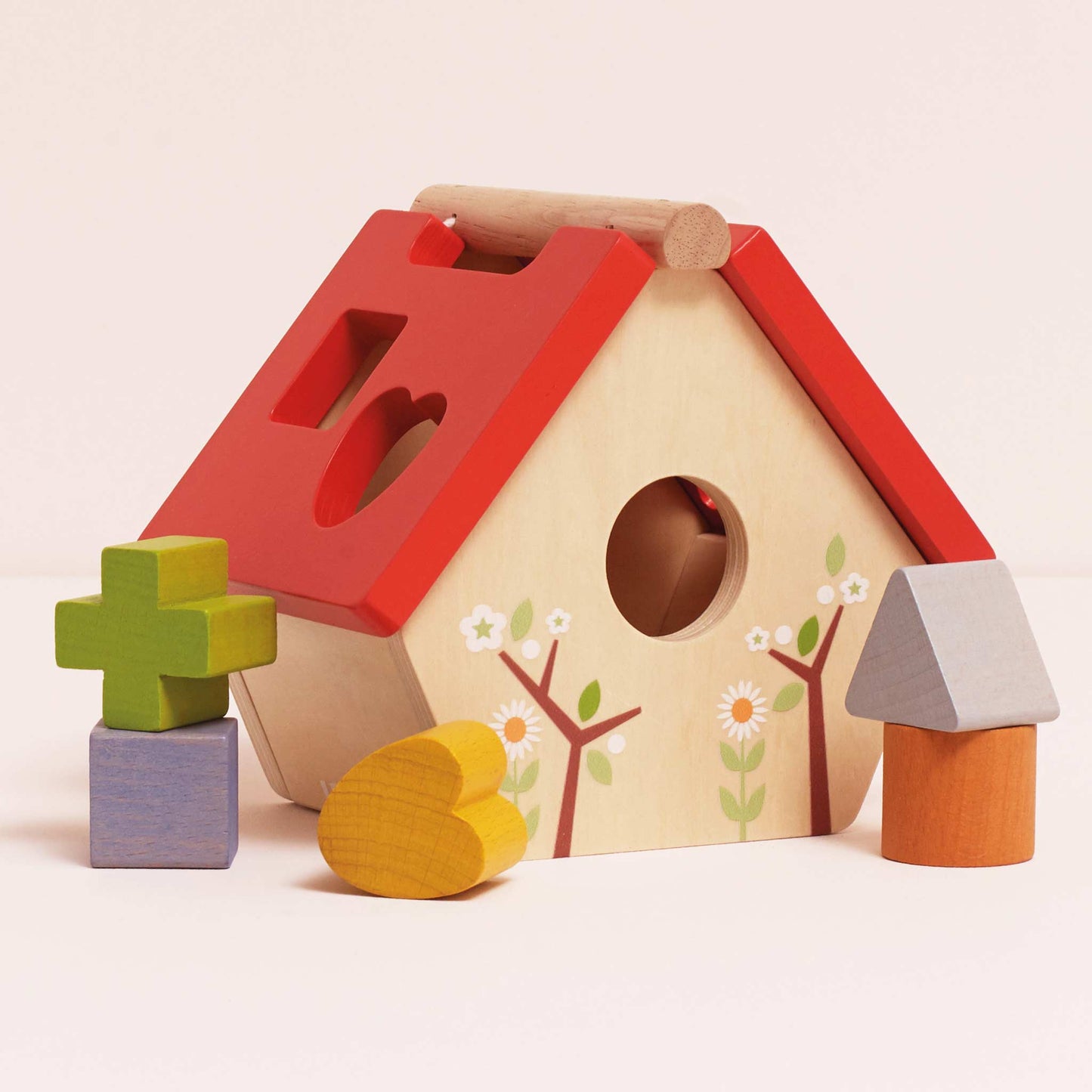 Wooden Bird House Shape Sorter - Toby Tiger UK