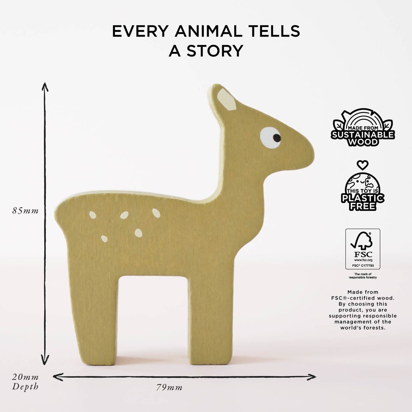 Woodland Stacking Forest Animals & Bag - Toby Tiger UK