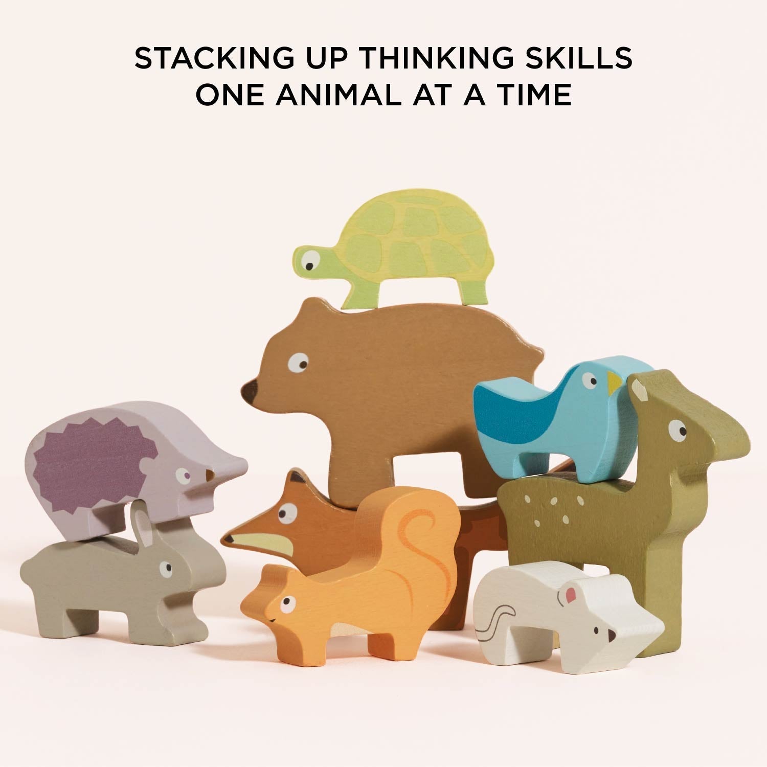 Woodland Stacking Forest Animals & Bag - Toby Tiger UK