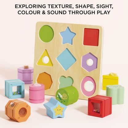 Rainbow Sensory Shape Sorter - Toby Tiger UK