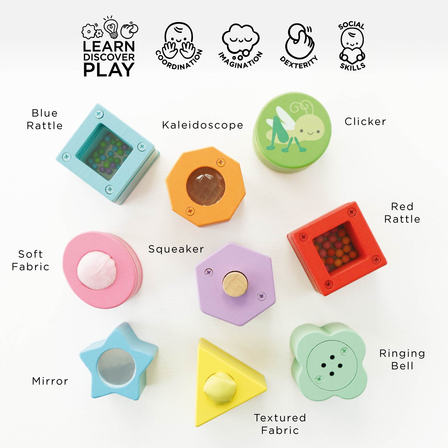 Rainbow Sensory Shape Sorter - Toby Tiger UK