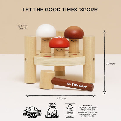 Woodland Mushroom Hammer Game - Toby Tiger UK